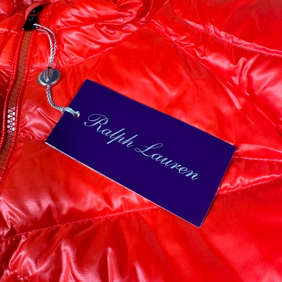 Ralph Lauren Purple Label Vest Orange L 100% Polyester Brand New With Tags - Picture 6 of 10